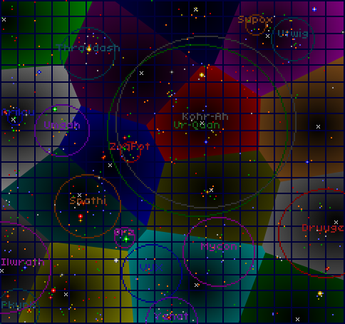 HyperSpace Map with QuasiSpace portal distances